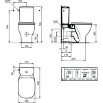 Унитаз напольный Ideal Standard Tesi AquaBlade T008201+T352701+T356801 SoftClose Унитаз напольный Ideal Standard Tesi AquaBlade T008201+T352701+T356801 SoftClose